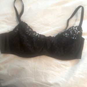 Victoria’s Secret Black lace bra. Size 38D
